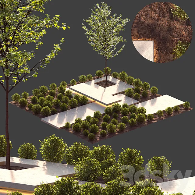 landscape design 3DS Max Model