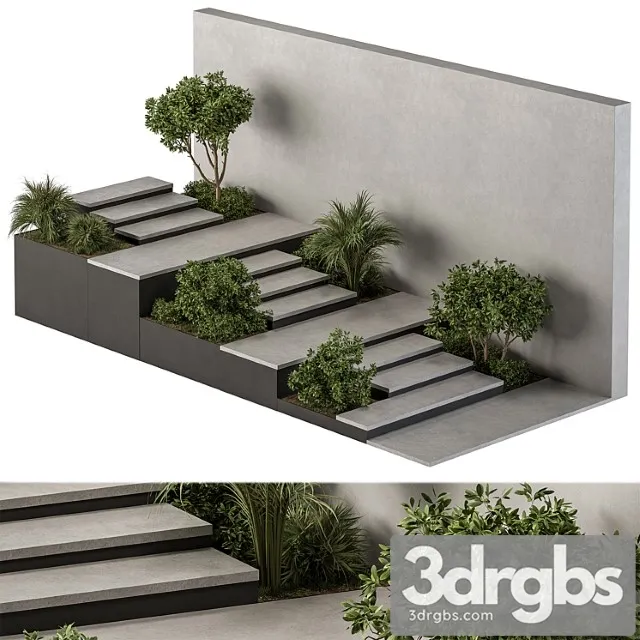 Landscape Furniture Stairs With Ivy And Garden Architect Element 57 3dsmax Download