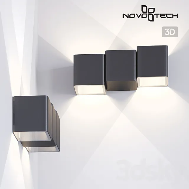 Landscaped LED wall light NOVOTECH 357401 KAIMAS 3DS Max Model