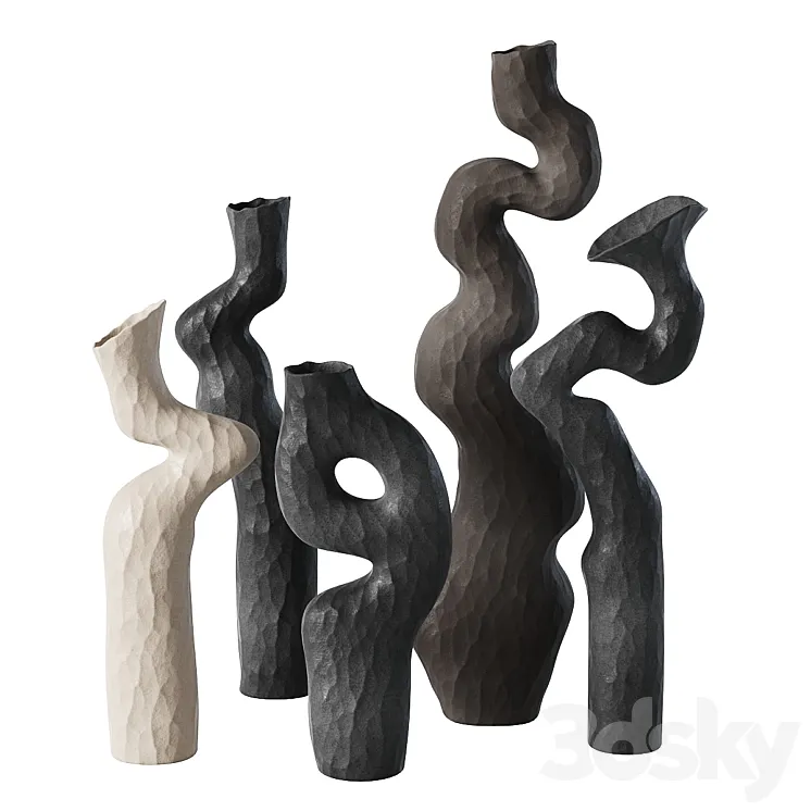 Landscaping Human Form Vases 3DS Max