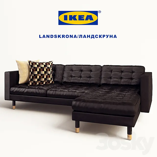 LANDSKRONA _ Landskrona Sofa 3 Seater Sofa 3-seater corner 3DS Max Model