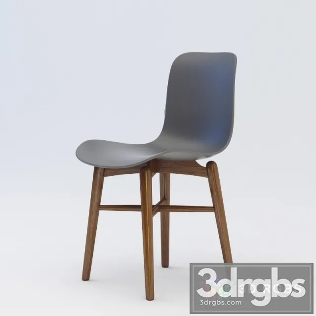 Langue Dining Chair Wood 3dsmax Download