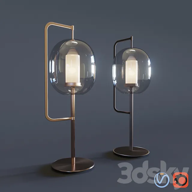 Lantern Light Table Lamp Neri & Hu 2017 ClassiCon 3DS Max Model