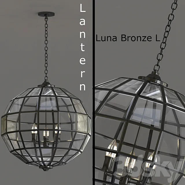 Lantern luna bronze l 3DS Max Model