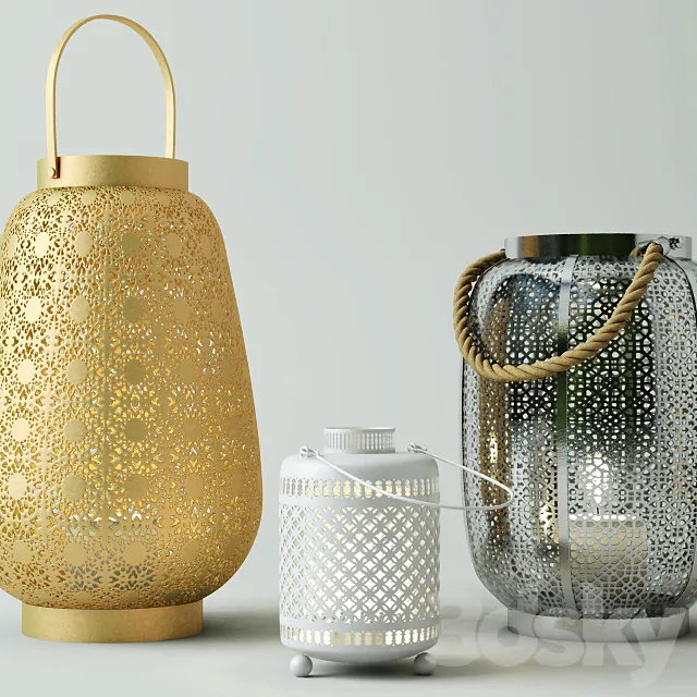 Lanterns _ ZARA HOME 3DS Max Model