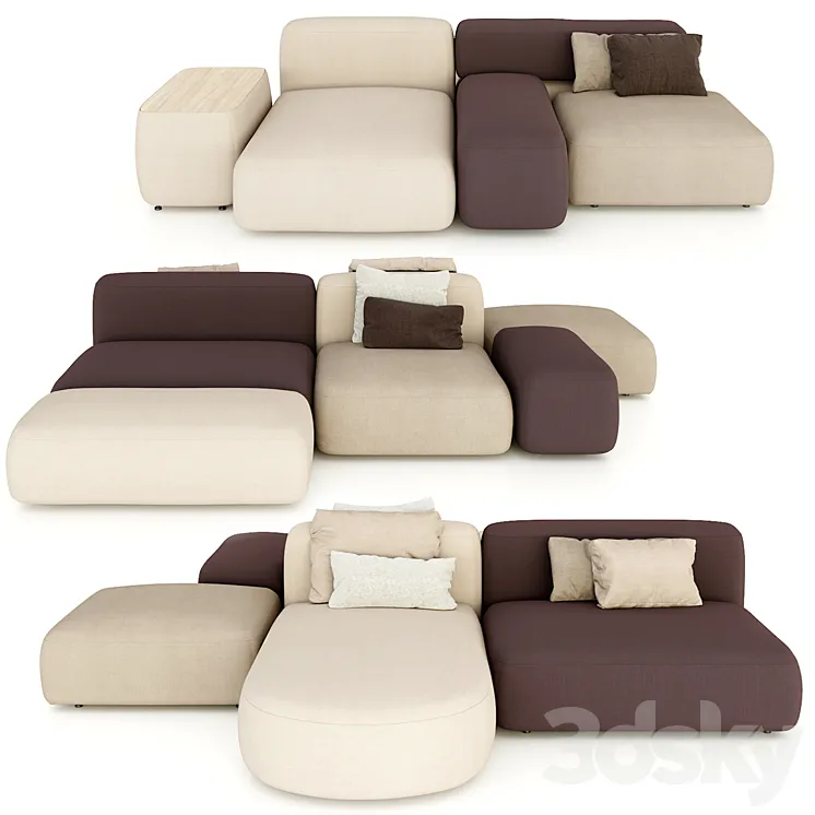 lapalma. plus. modular sofa. 3DS Max