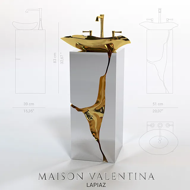 Lapiaz washbasin from Maison Valentina 3DSMax File