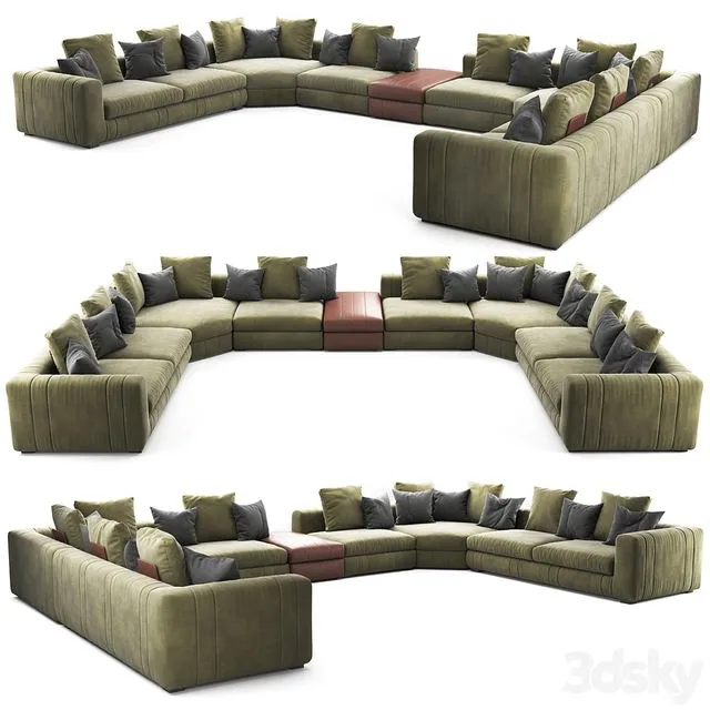 Lapo Moduler Sofa V0l-2 3dsMax Model
