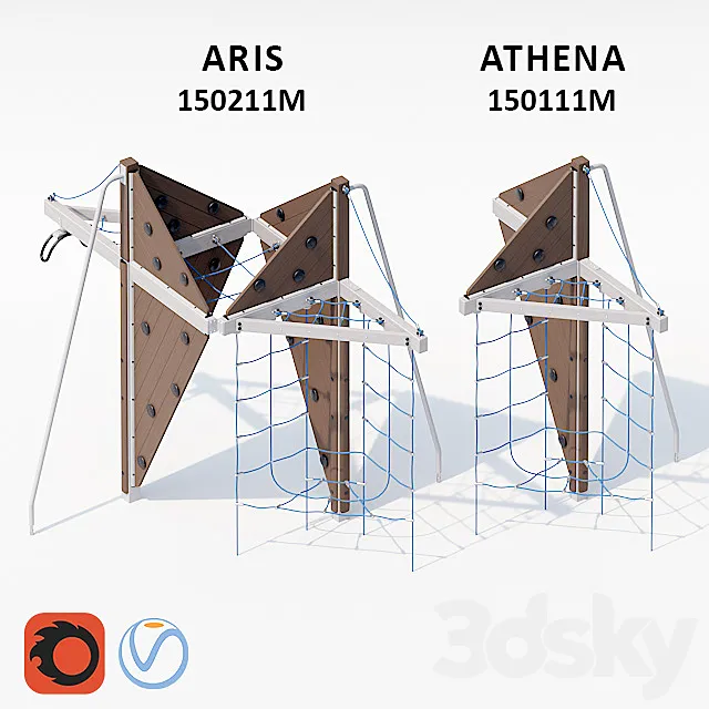 Lappset ARIS and ATHENA 3ds Max