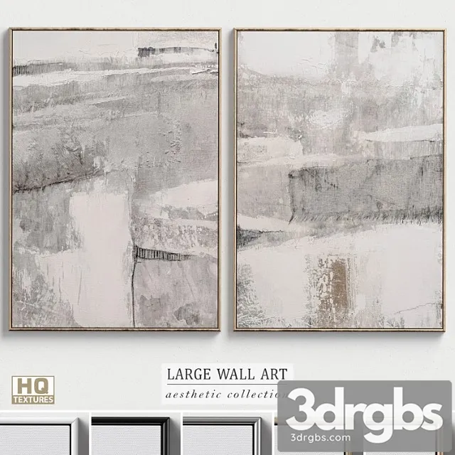 Large Living Room Wall Art C 309 3dsmax Download