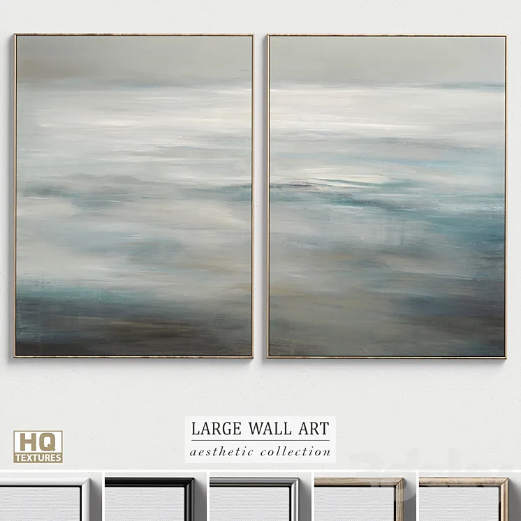 Large Living Room Wall Art C-319 3DS Max