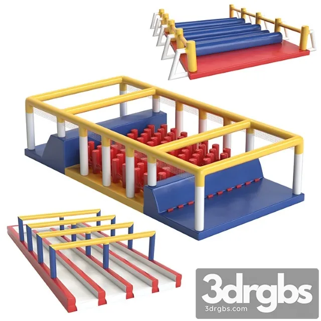 Large obstacle course miss muddy (set 2) 3dsmax Download