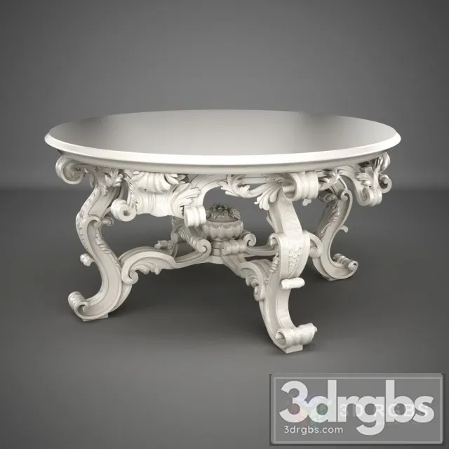 Large Round Palazzo Capponi Centre Table 3dsmax Download