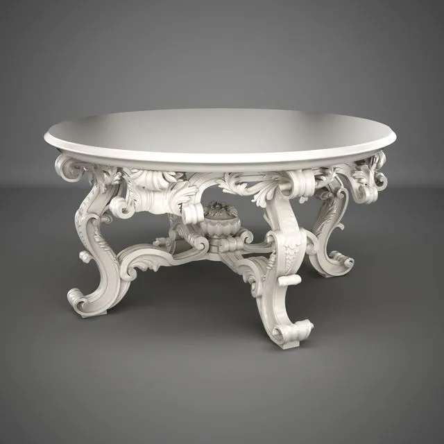 Large round palazzo capponi centre table 3dsMax Model