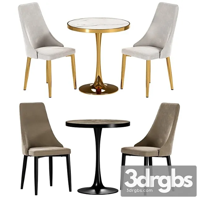 Largo dining chair and dorian table