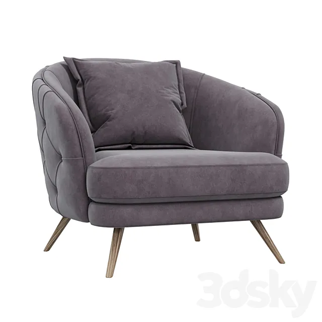 Lario armchair 3ds Max