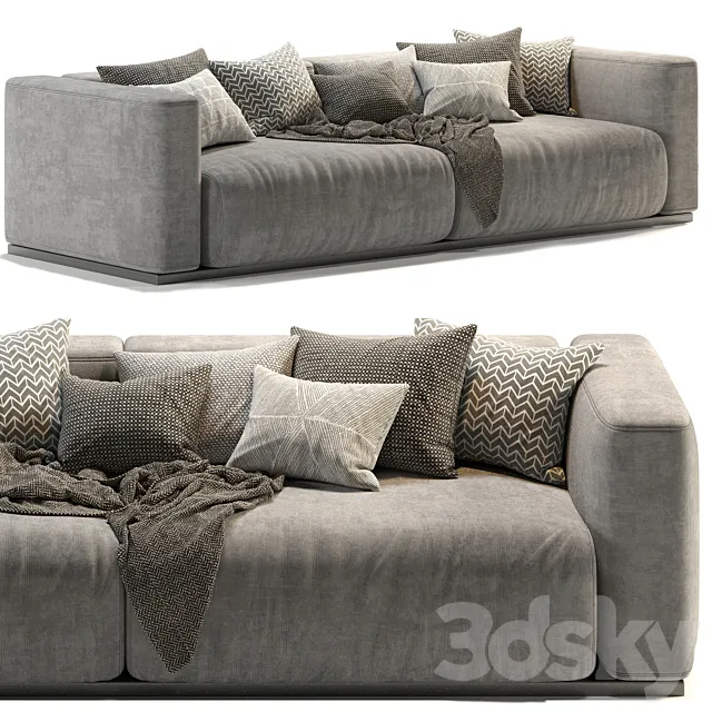 Lario Flexform double sofa 3ds Max