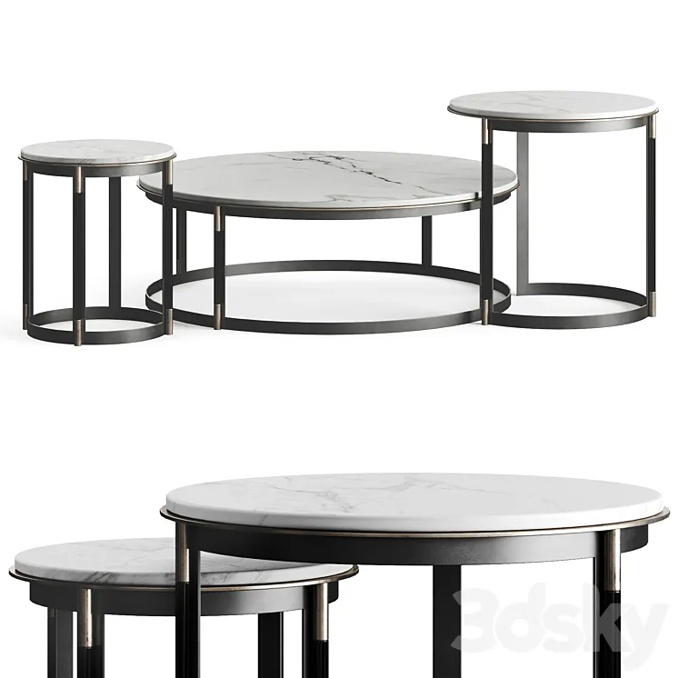 Laskasas Lyssa Coffee Table 3DS Max