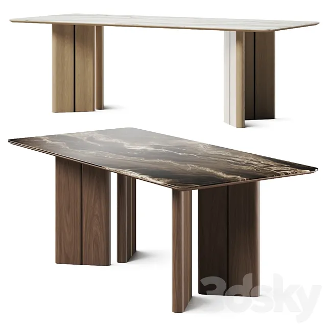 Laskasas Ponza Dining Tables 3DS Max Model