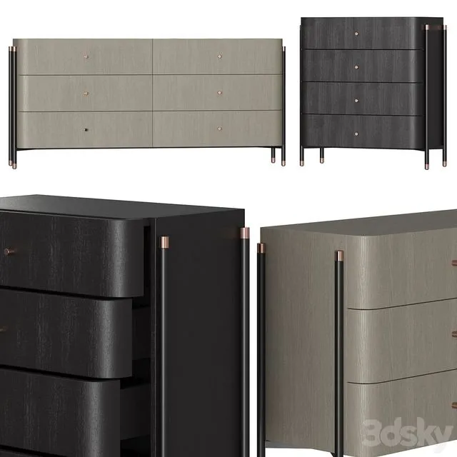 Laskasas rossie sideboard 3dsMax Model