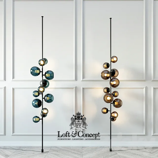 Last night totem floor lamp designed by damien langlois-meurinne in 2013 3DS Max Model