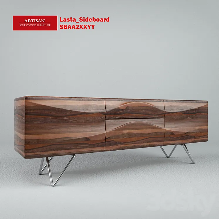 Lasta_Sideboard_SBAA2XXYY 3DS Max