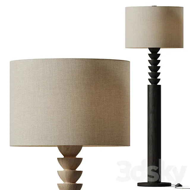 Lathe Floor Lamp 3ds Max