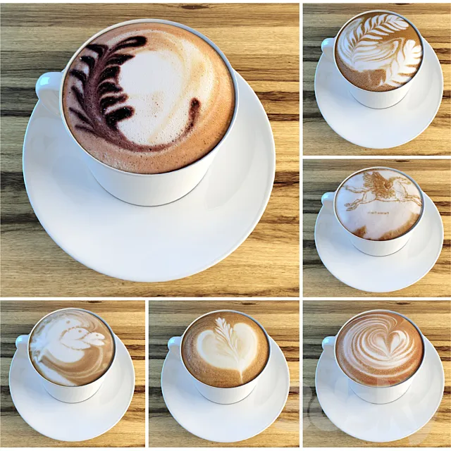 Latte Art 3DS Max Model