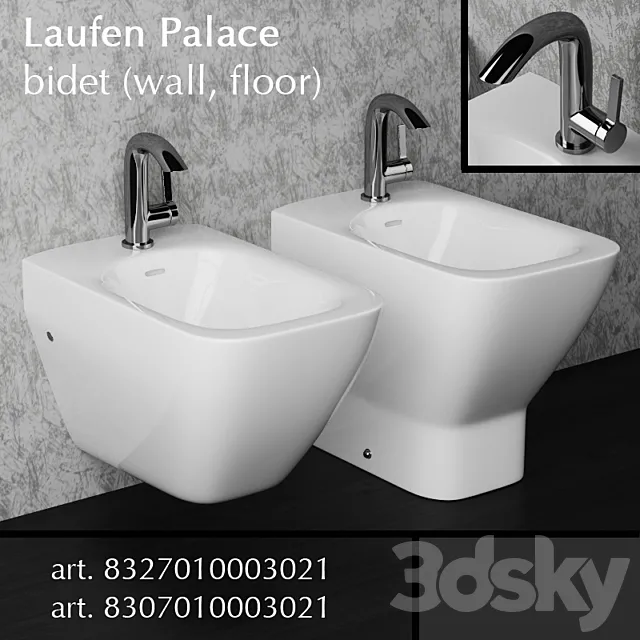 Laufen Palace bidet 3DS Max Model