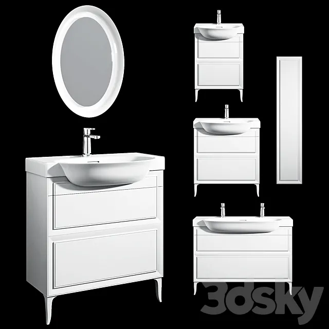 Laufen the New Classic Washbasins 3DS Max Model