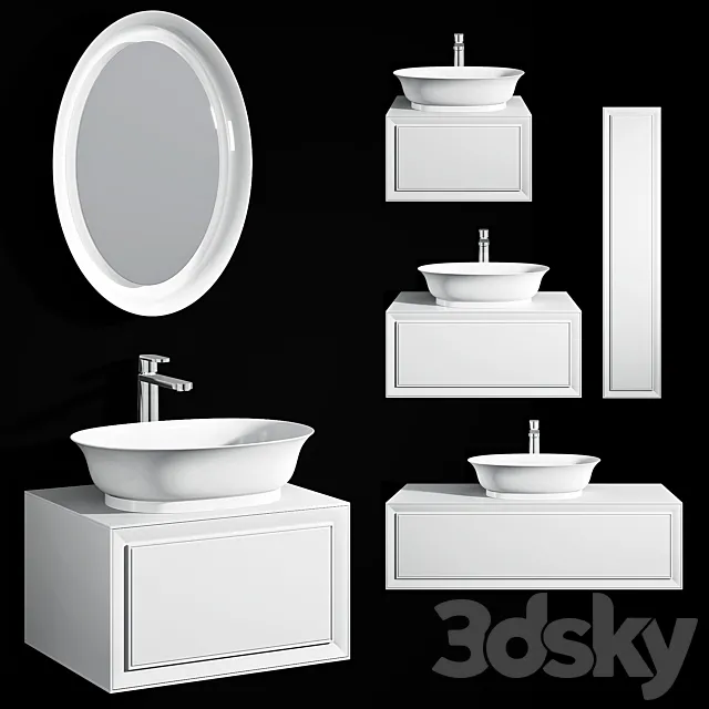 Laufen THE NEW CLASSIC washbasins 3DS Max Model