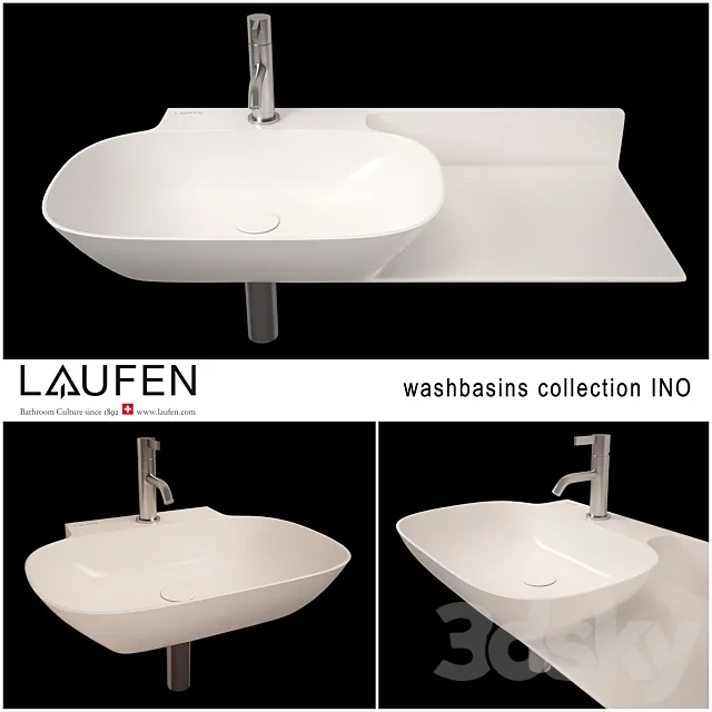 Laufen washbasins INO 3ds Max