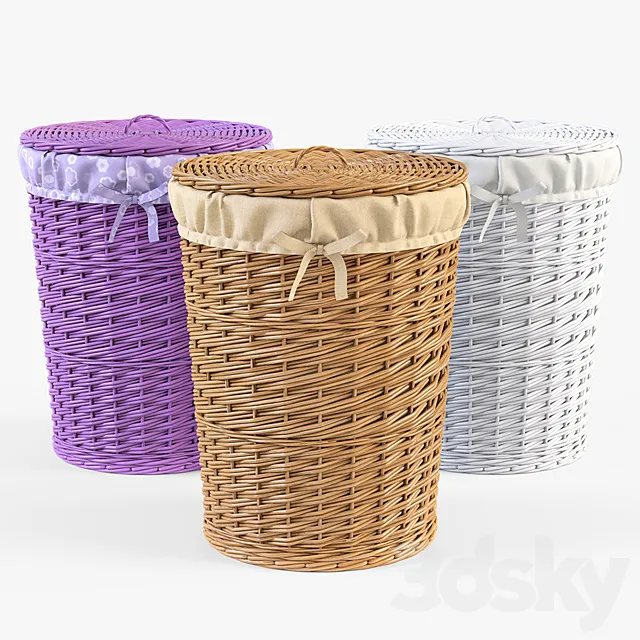 Laundry basket 003 3DSMax File