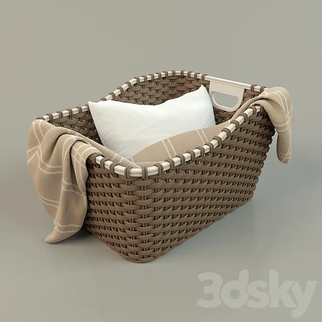 Laundry basket 3DS Max Model