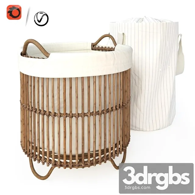 Laundry Baskets Zara Home No 1 3dsmax Download