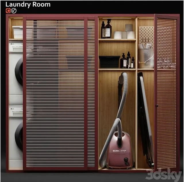 Laundry room 09 3dsMax Model