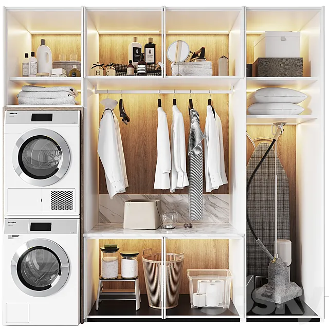 Laundry room 3DS Max Model