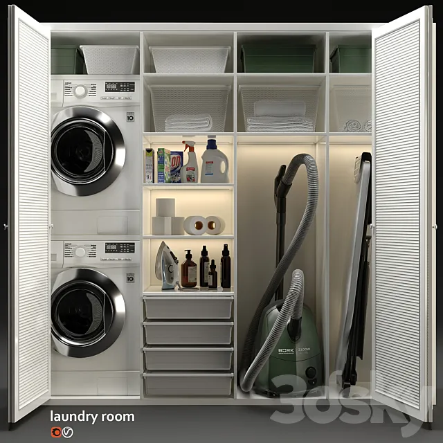 Laundry room 3DSMax File