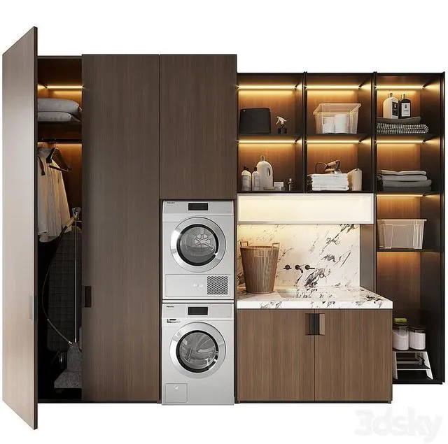 Laundry set (Poliform) 3dsMax Model