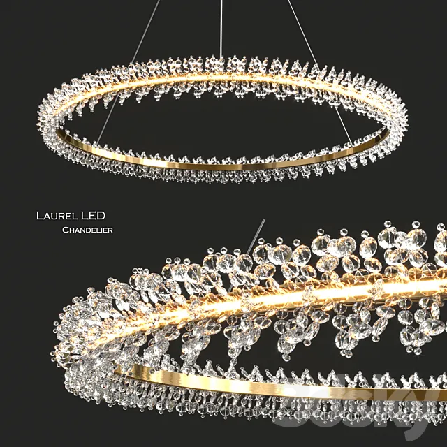 Laurel LED Chandelier by Elegant Lighting 3ds Max
