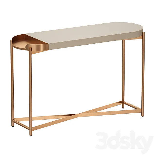 Laurie White Console Table (Crate and Barrel) 3DS Max Model