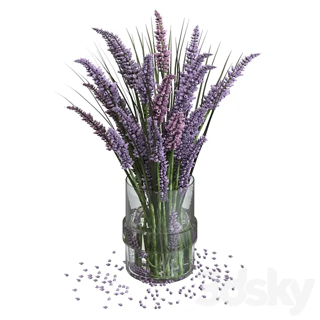 Lavender bouquet 3DS Max Model