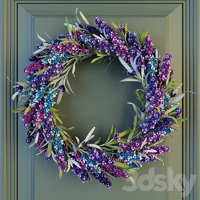 Lavender Wreath 3DSMax File