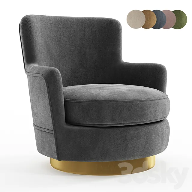 LAVSIT Flint Tall Modern Chair 3ds Max