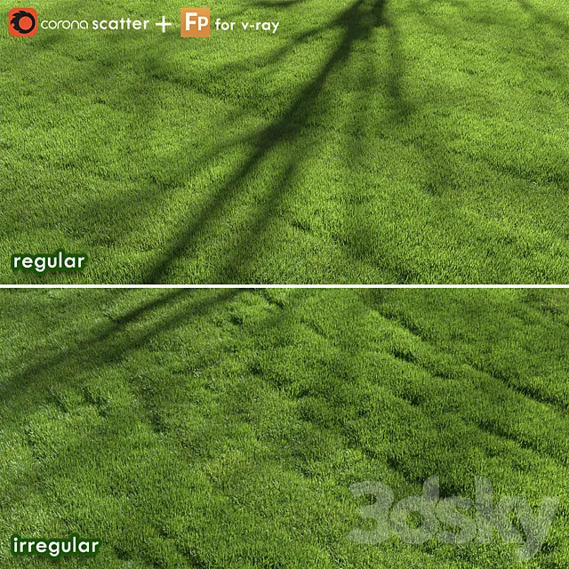 lawn grass 3DS Max Model