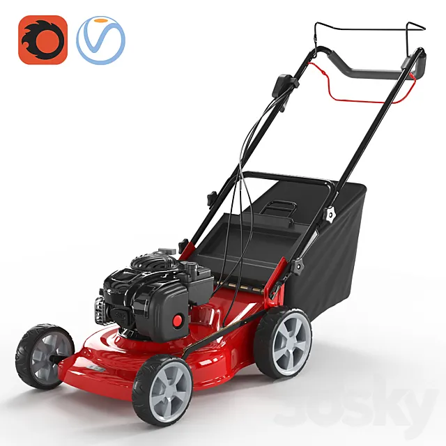 Lawn mower DDE WYZ18 3ds Max