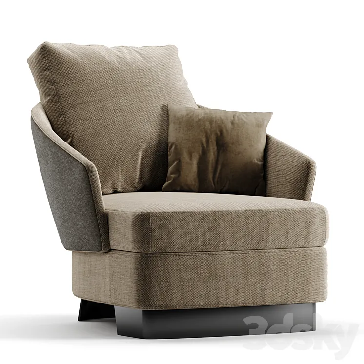 LAWSON armchair – Minotti 3DS Max Model