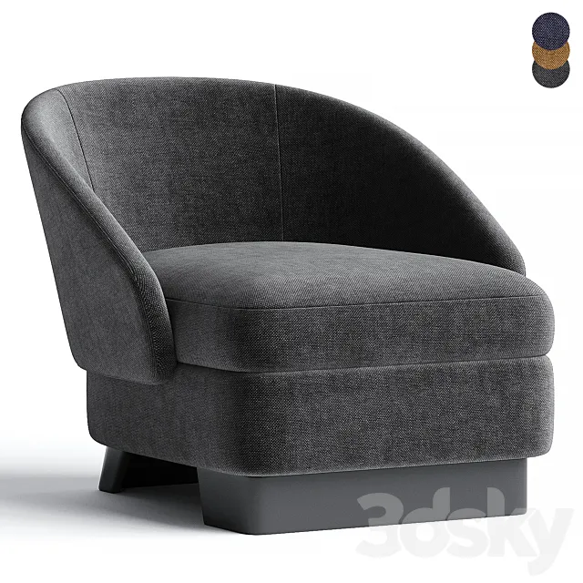 LAWSON | Armchair with armrests 3DS Max Model