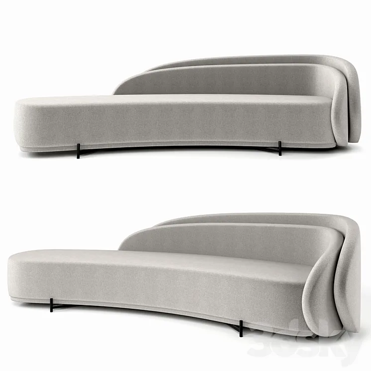 Layered Back Sofa by Paolo Ferrari 3DS Max