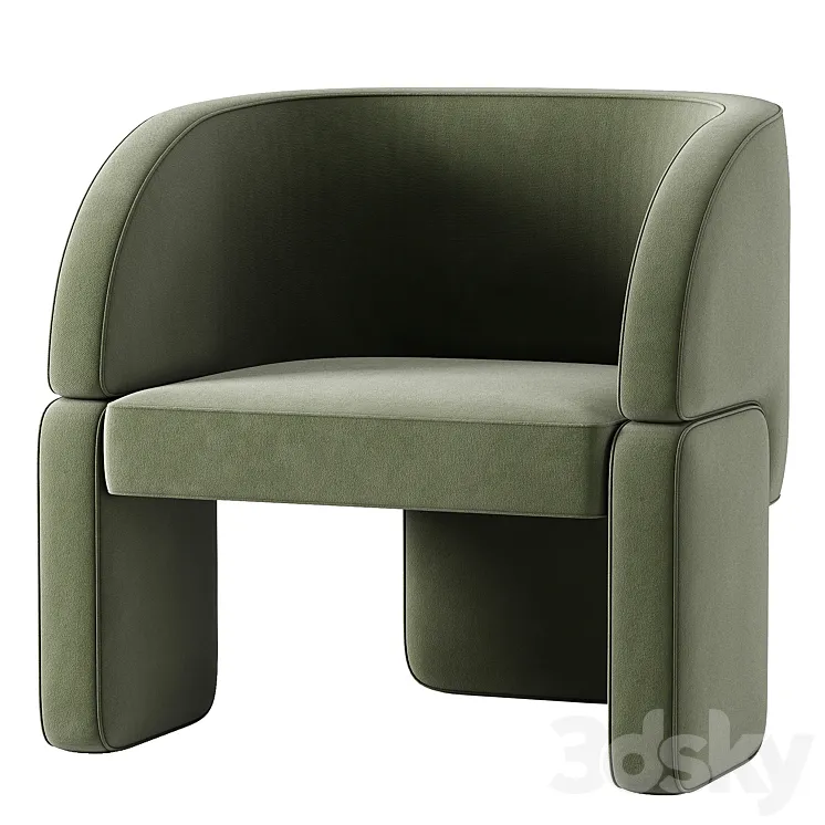 LAZYBONES LOUNGE Chair 3DS Max